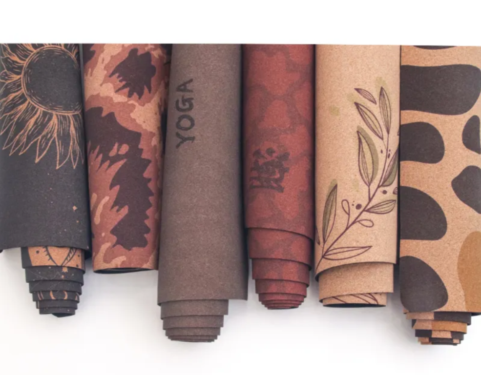 Whisper of the Earth Cork Rubber Foldable Yoga Mat Collection