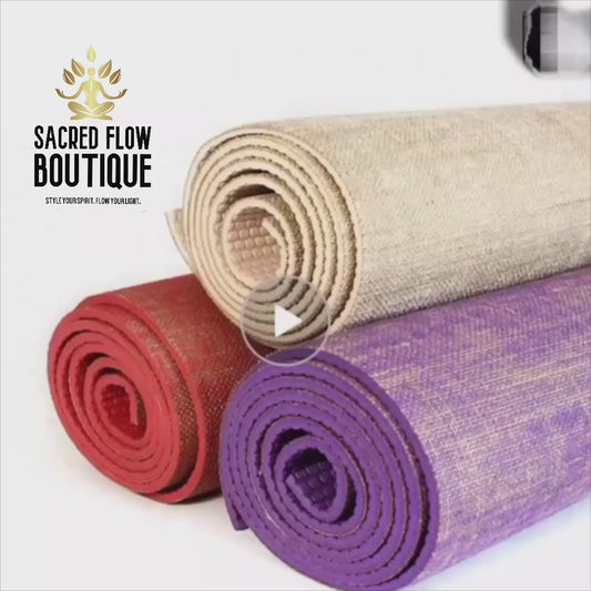 Sacred Flow- Organic Jute Yoga Mat Collection